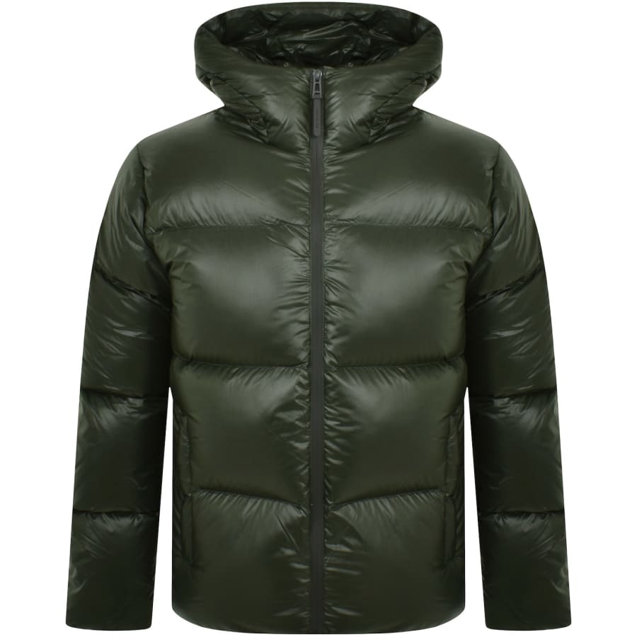Belstaff Resolve Jacket Men s Down Filled Ripstop Tile Green Size XL